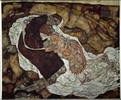 Donna e morte da Egon Schiele